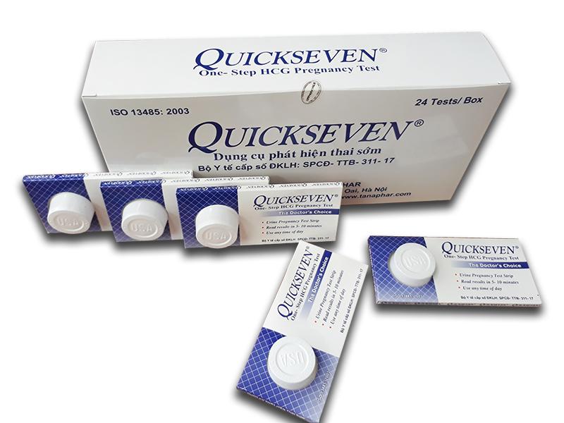 Combo 3 Que Thử Thai Quickseven độ chính xác 100% giúp phát hiện thai sớm