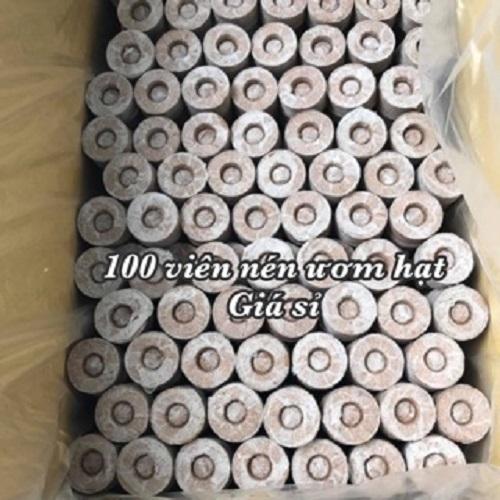 1000 Viên Nén Ươm Hạt , Viên nén xơ dừa loại 60-65mm giá sỉ