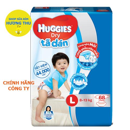 Tã/bỉm dán huggies size l 68 miếng