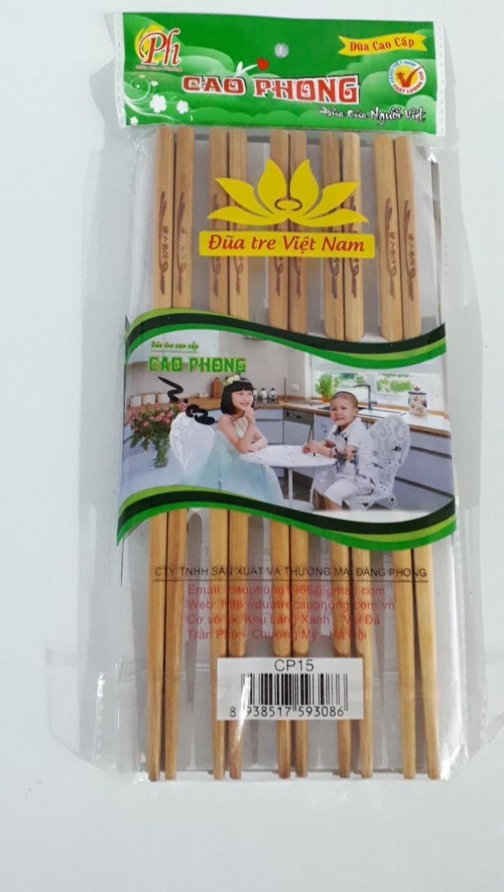 Com bo 2 bó đũa tre cao phong