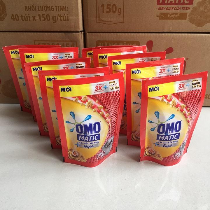 Combo 10 túi nước giặt omo matic cửa trên 150g