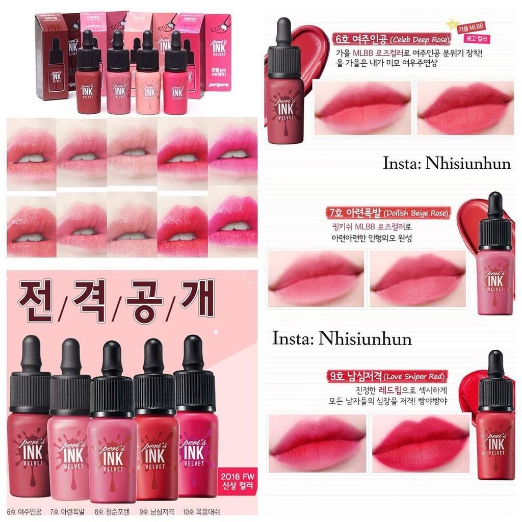 Son Lì Peripera Peri Ink Velvet Tint