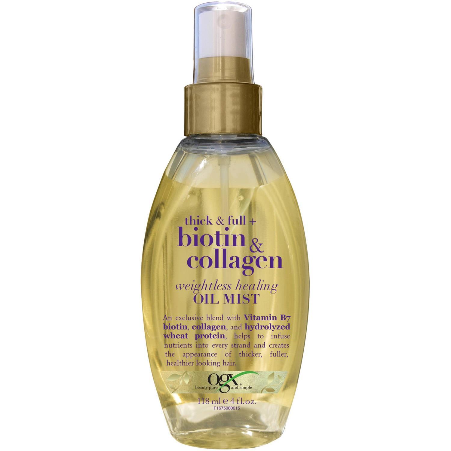 Xịt dưỡng tóc OGX Thick & Full Biotin & Collagen Weightless Healing Oil Mist