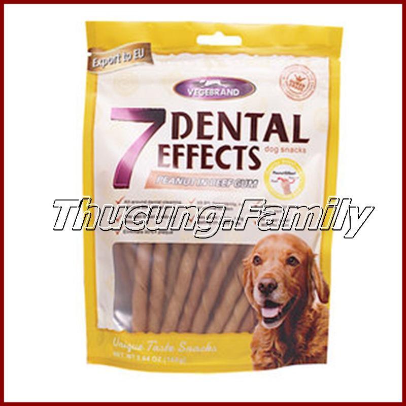 Bánh xương Dog snacks, 7 Dental Effects. 160g/gói.