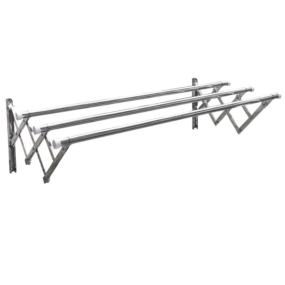 Prota Giàn phơi xếp ống 22mm inox 304 thông minh cao cấp loại 1.5 mét GD-141 - Giàn phơi quần áo, giá phơi quần áo, sào phơi đồ gắn tường, có thể xếp gọn