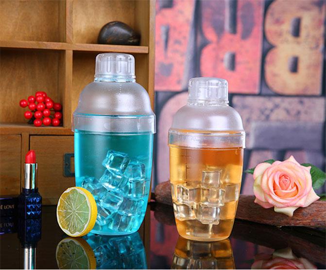 Bình lắc cocktail shaker 700ml nhựa pha chế trà sữa , cocktail , cafe