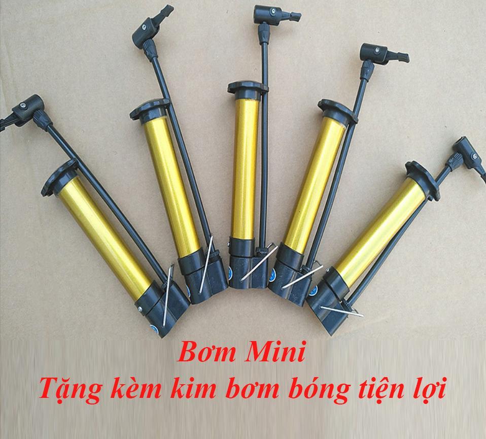 Bơm mini cầm tay, bơm xe đạp xe máy tặng kèm kim bơm bóng tiện lợi