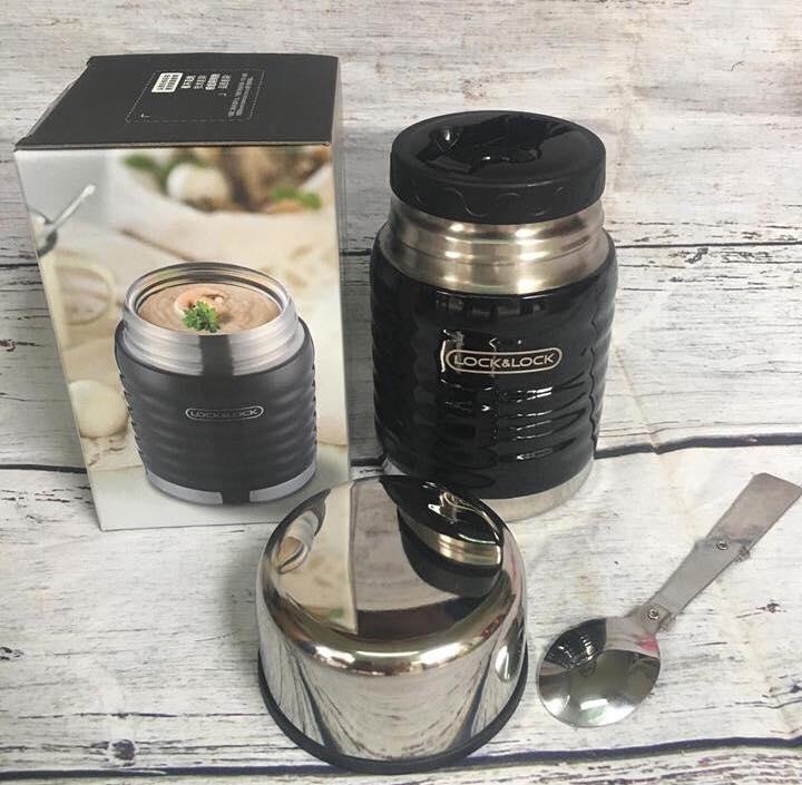 Hộp giữ nhiệt đựng thức ăn lock wave classic food jar 550ml - lhc8027