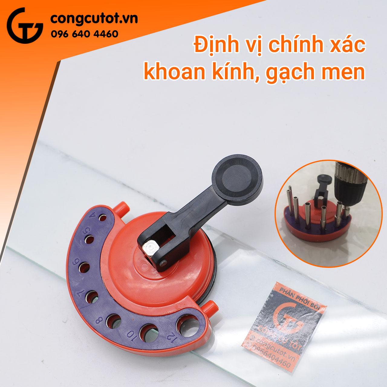 Bộ định vị lỗ khoan kính và gạch men 4-12mm