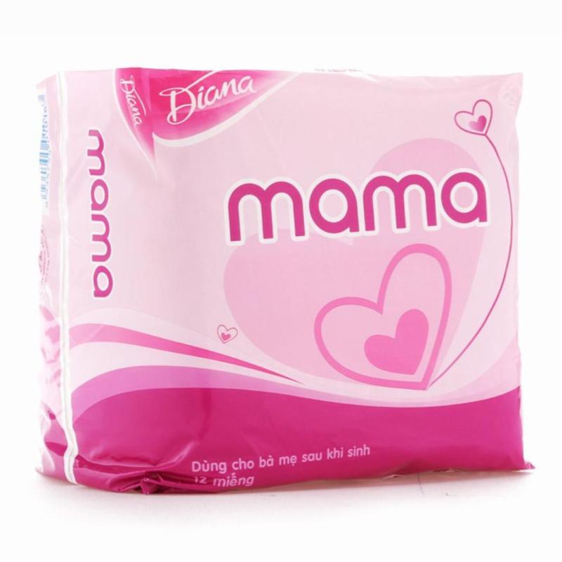 Set 2 bịch Băng vệ sinh Diana MaMa cho mẹ sau sinh, loại 12 miếng nhập khẩu