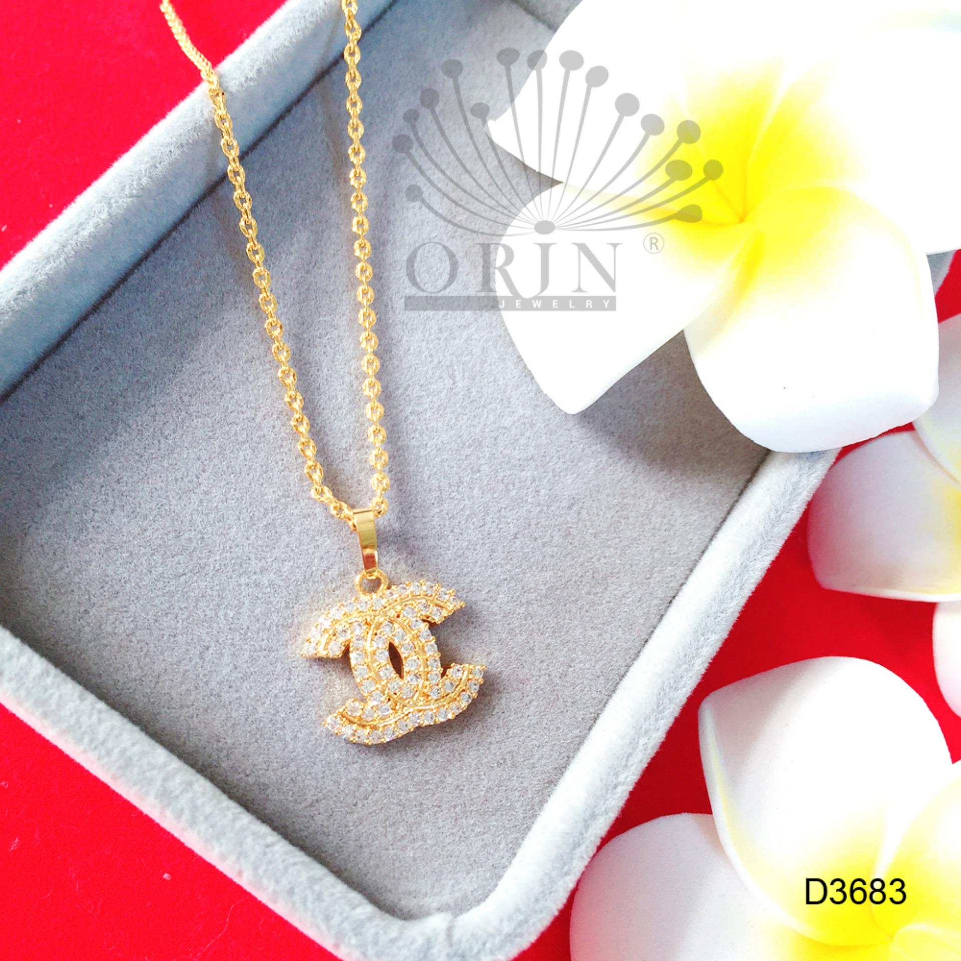 Dây chuyền mặt chữ x thiết kế cao cấp Orin D3683 - Long Tien