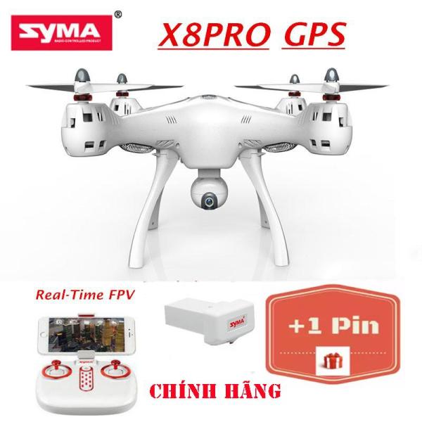( + 2 PIN ) Máy bay flycam Syma X8 Pro (Syma X8 Pro) - Có GPS, tự động quay về, camera truyền trực tiếp- Bảo hành 3 tháng