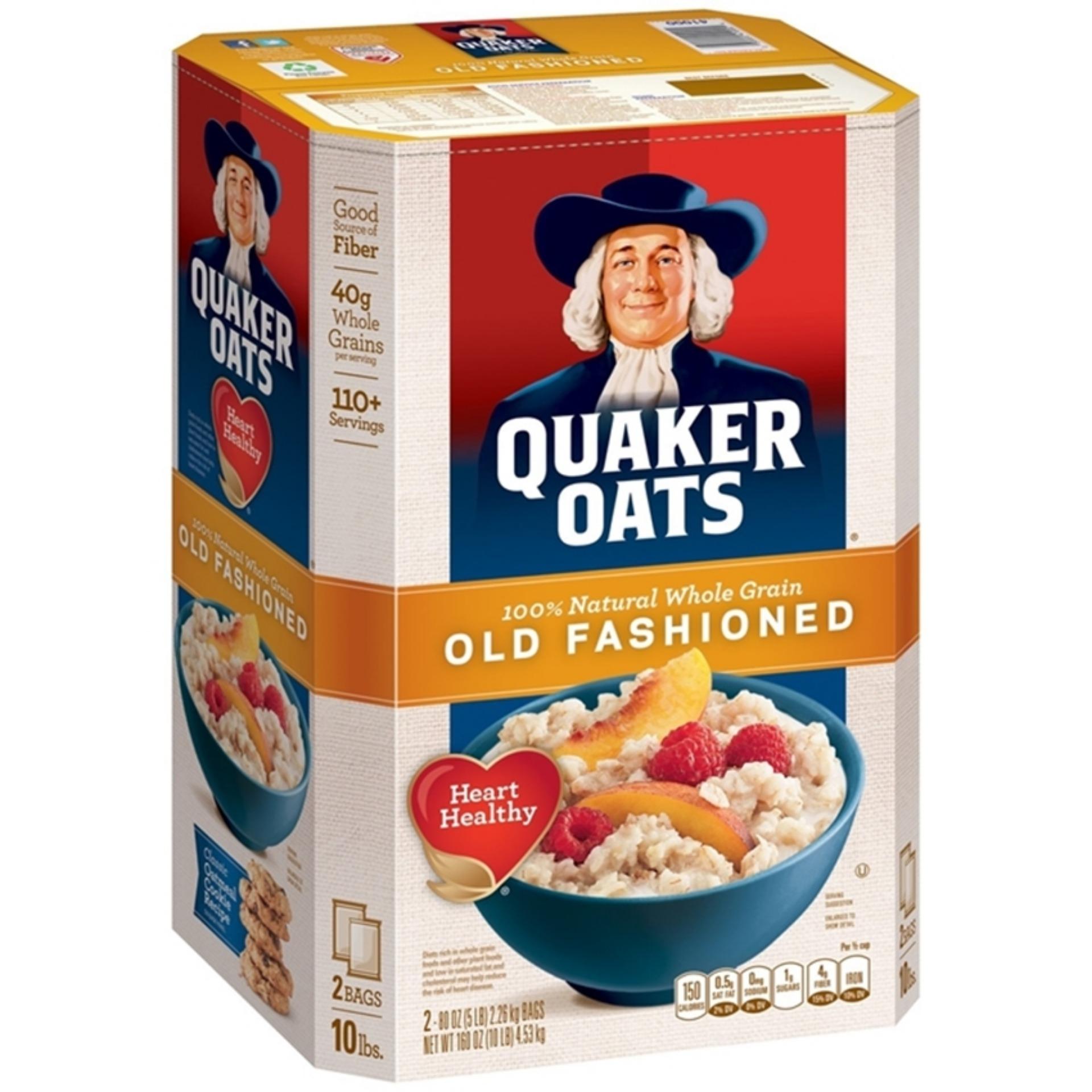 Bột Yến Mạch Quaker Oats Cán Dẹt (4,52kg/thùng)