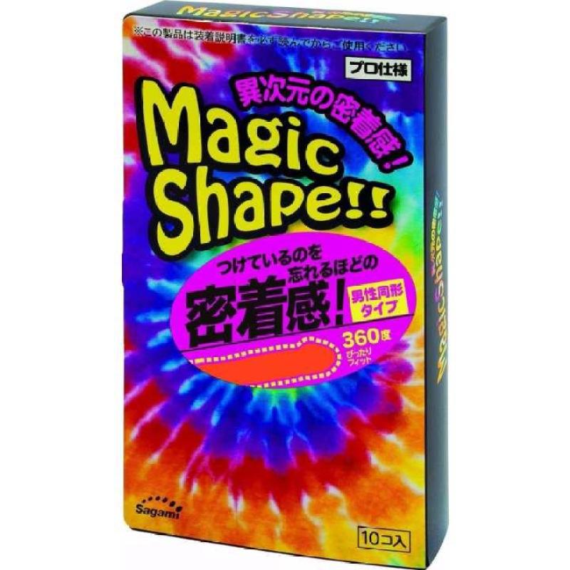 Bao cao su Gân Sọc-Mô Phỏng 3D Sagami Magic Shape 49mm - Hộp 10 cái