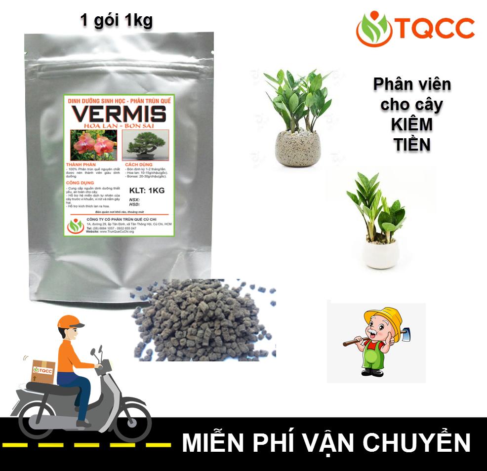 Phân hữu cơ vi sinh cây kim tiền vermis gói 1kg