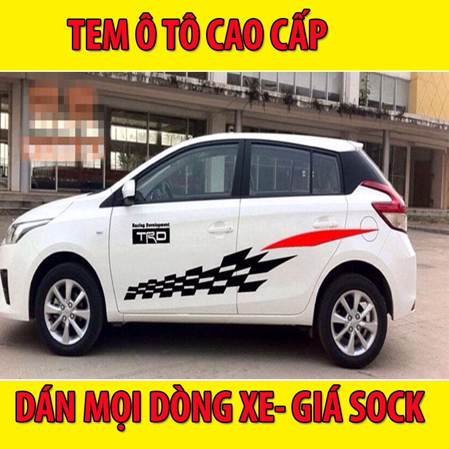 Tem dán sườn xe ô tô