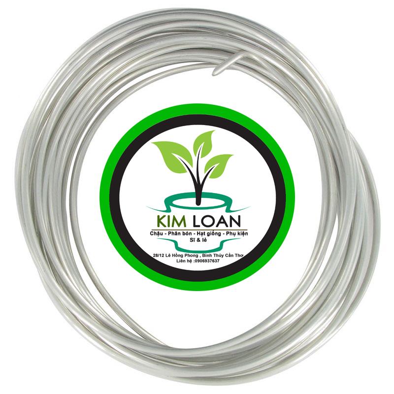 (500g) Dây nhôm uốn kiểng dẻo loại 1 đường kính 4mm