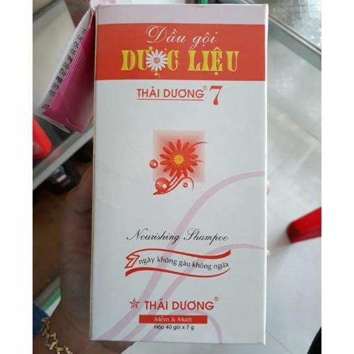 Dầu gội dược liệu thái dương 7 - dạng hộp 40 gói × 7g
