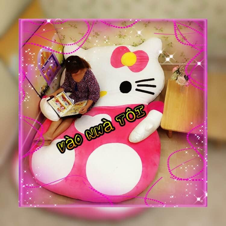 Nệm thú bông cao cấp nhật bản kitty vao nha toi ba0058