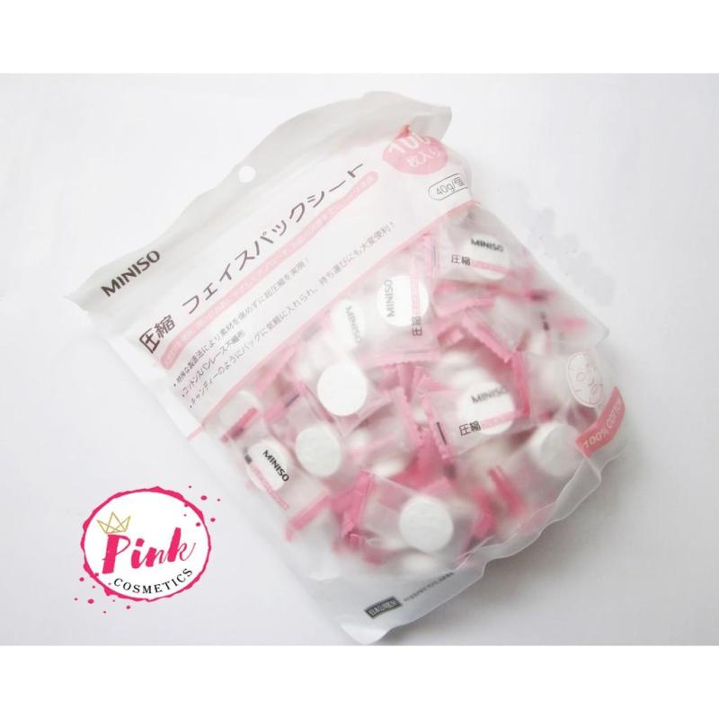 Mặt Nạ Giấy Nén Miniso Nhật Bản 100 viên