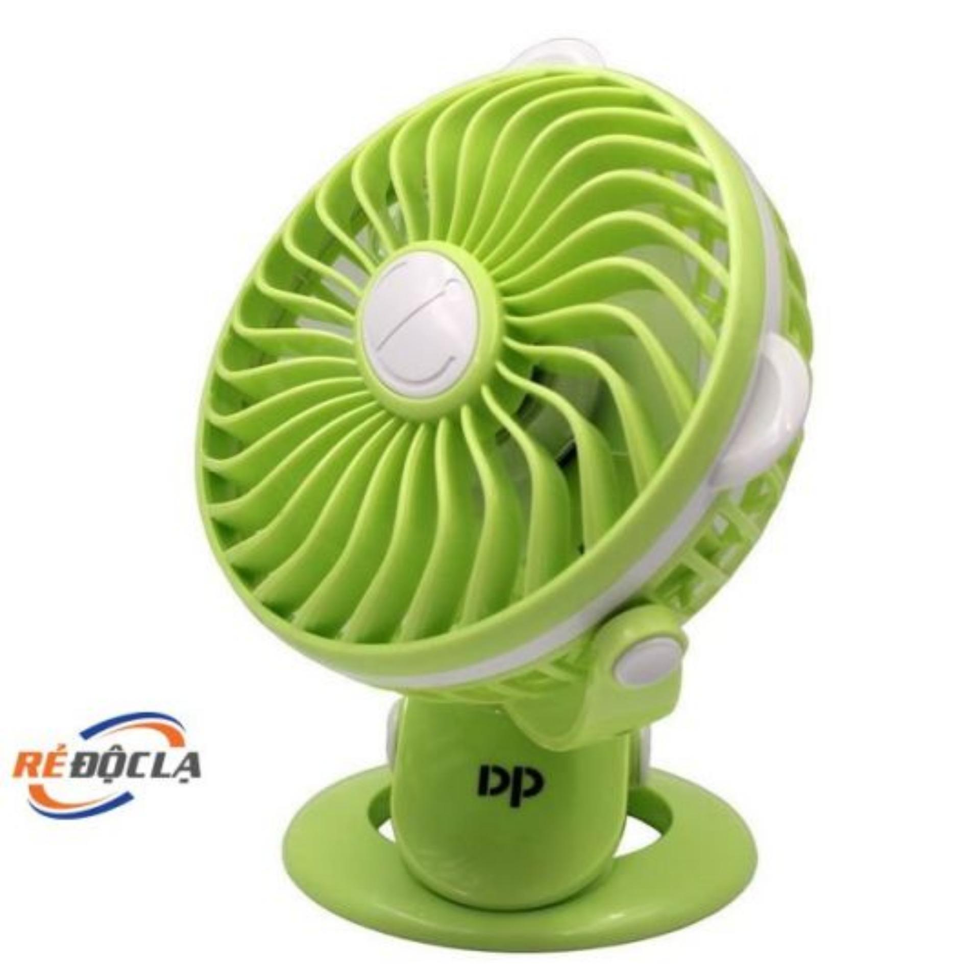 Quạt sạc kẹp đa năng dp-7608