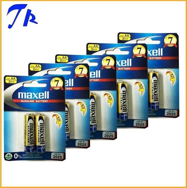 [HCM]5 vỉ Pin Maxell AA alkaline pin tiểu AA maxell ( vỉ 2 viên)