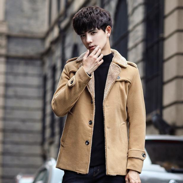 Áo khoác nam lót lông cừu