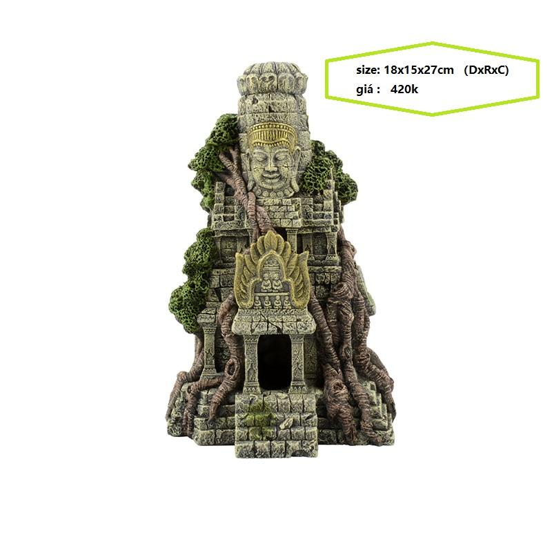 [HCM]trang trí thuỷ sinh  hồ cá - chùa Angkor Wat