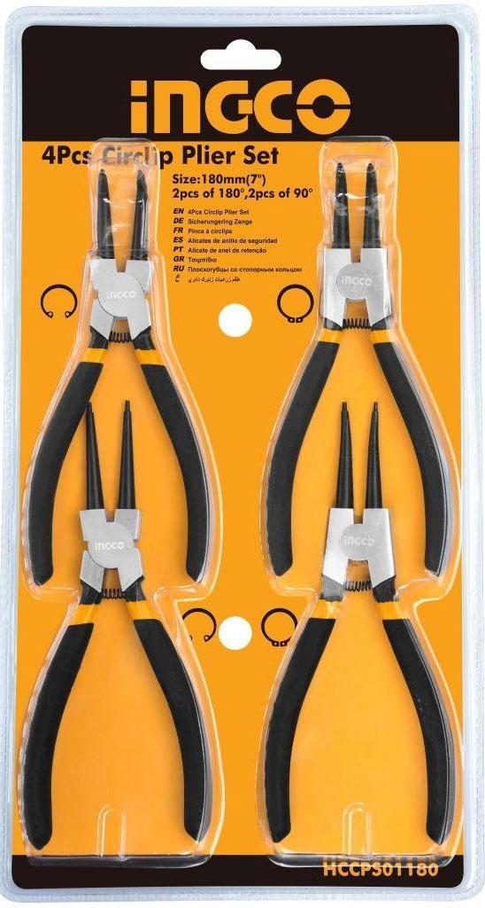 Bộ kìm mở phe 4 cái ingco hccps01180