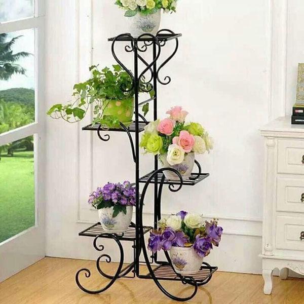 Kệ sắt để cây cảnh sang trọng 5 tầng