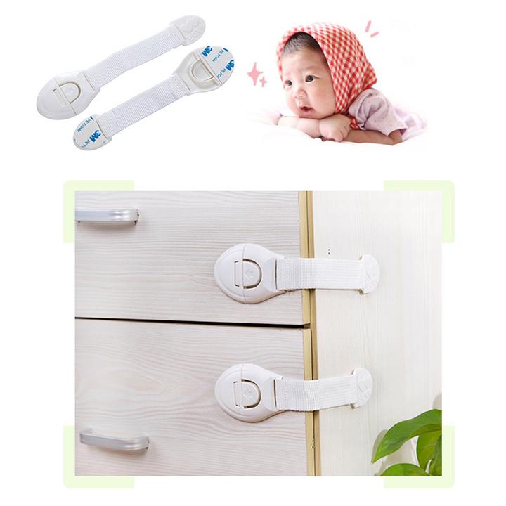 Bộ 02 Khóa tủ cao cấp an toàn cho bé – Khóa tủ lạnh – Khóa ngăn kéo