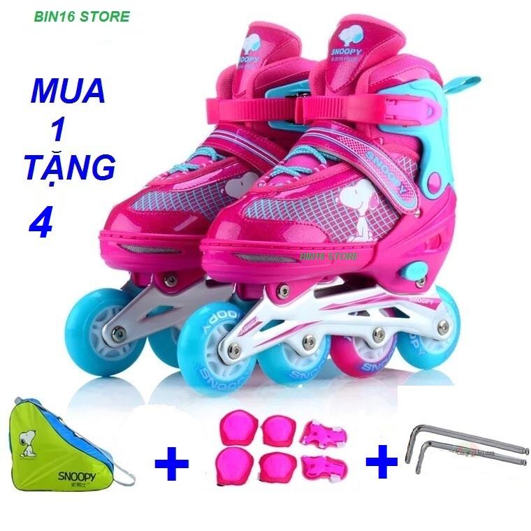 Giá bán giầy trượt patin phát sáng siêu đẹp,,, tặng full bộ bảo hiểm + tặng thêm 1 túi xách giầy tiện lợi + 2 lục lăng siết ốc
