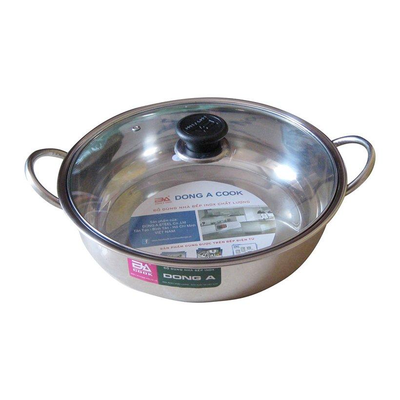 Nồi lẩu inox đun bếp từ 26cm 28cm