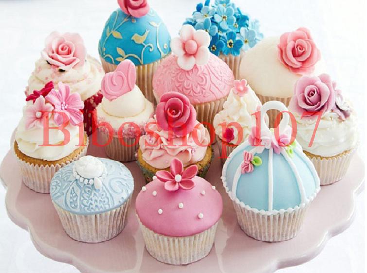 Bộ 100 Cup giấy mềm đáy 4,5cm ( dùng cho khuôn to )