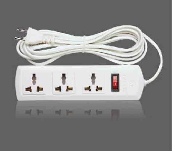 Ổ cắm điện 3 cửa đa năng có dây 2,5m có công tắc Ominsu
