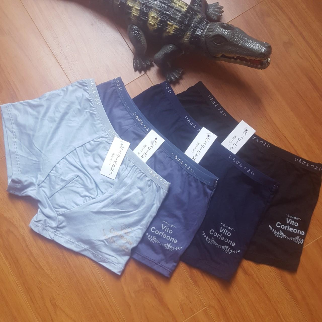Bộ 3 quần sịp đùi xuất nhật chất lụa cao cấp in logo Vito Corleone