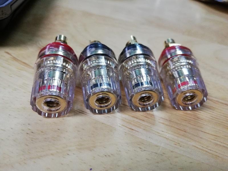 ĐẦU ĐẤU CỌC LOA - AMPLY LOẠI TỐT - BỘ 4 CHIẾC RẮC