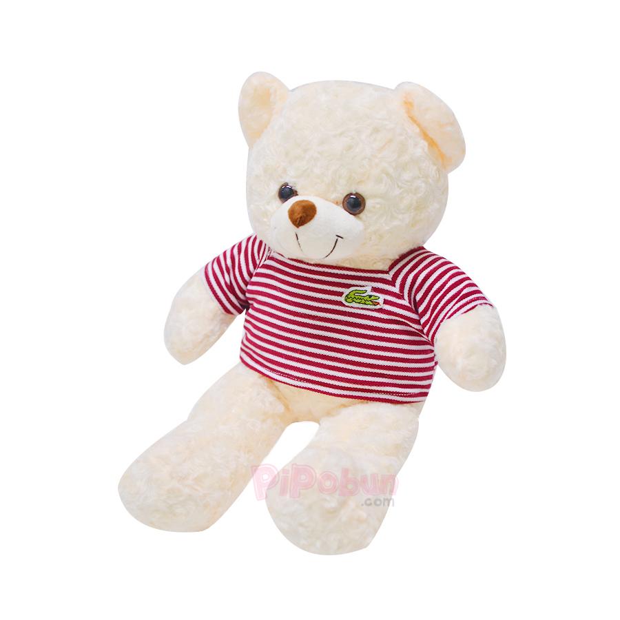 [HCM]Gấu bông TEDDY Màu Kem Pipobun size 45cm (M) - HappyLive Shop