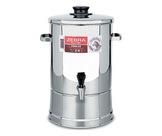 Thùng nước inox zebra có vòi gạt 18.5l - 114028