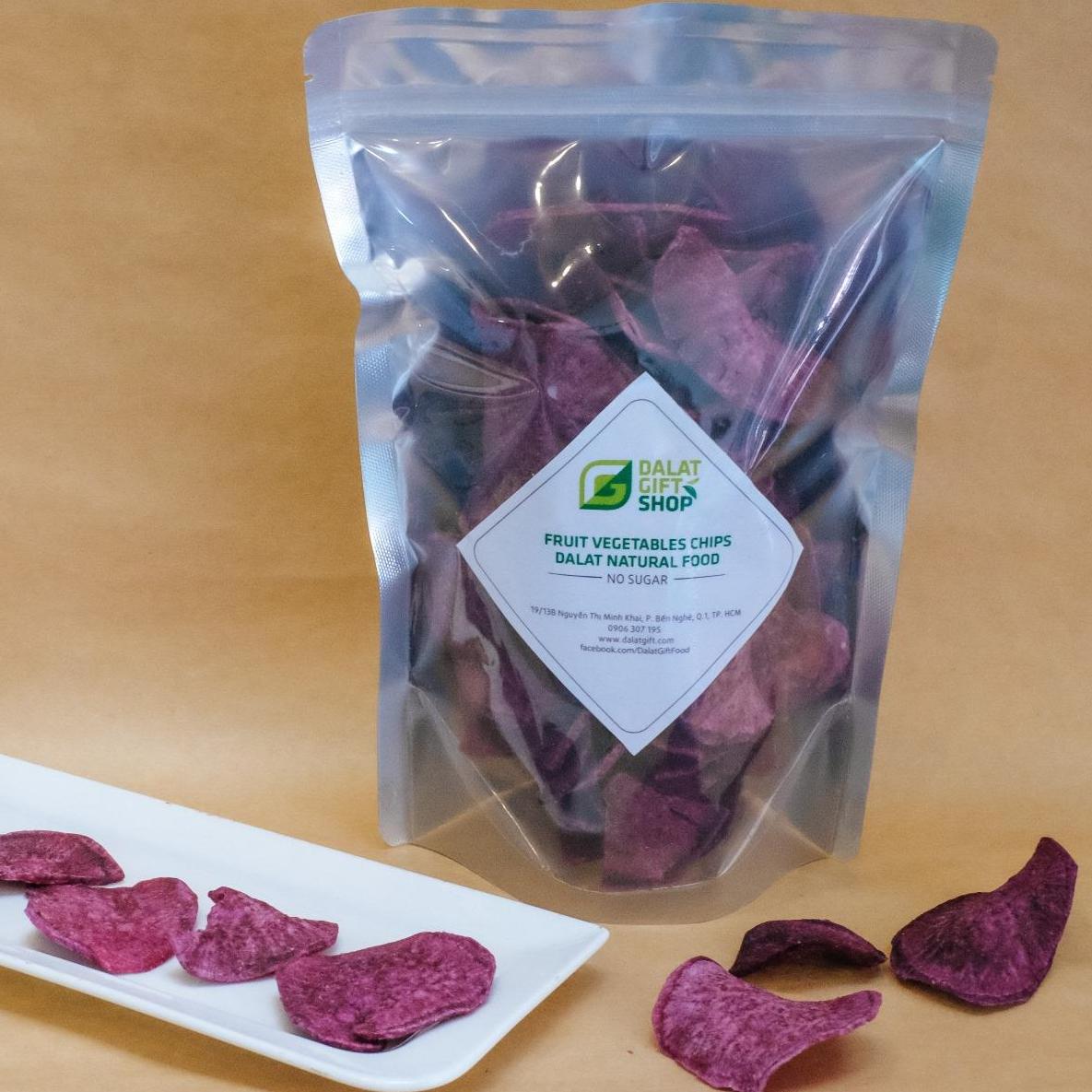 Khoai tím sấy giòn 500gr