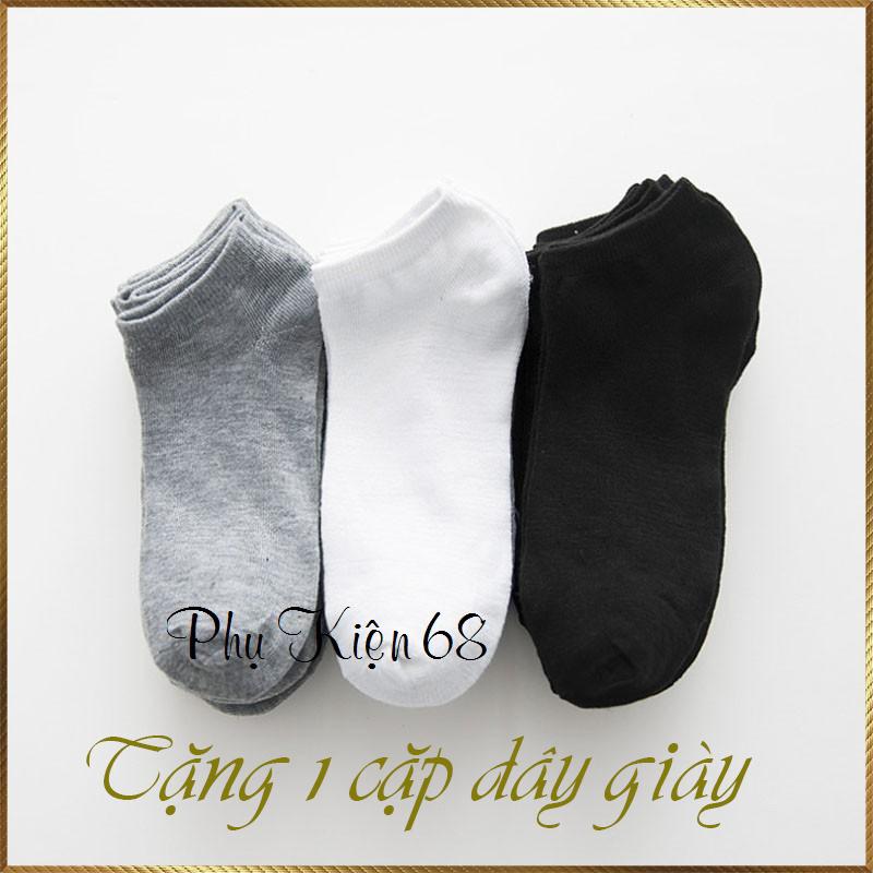 Bộ 12 đôi vớ cổ ngắn trơn phụ kiện 68
