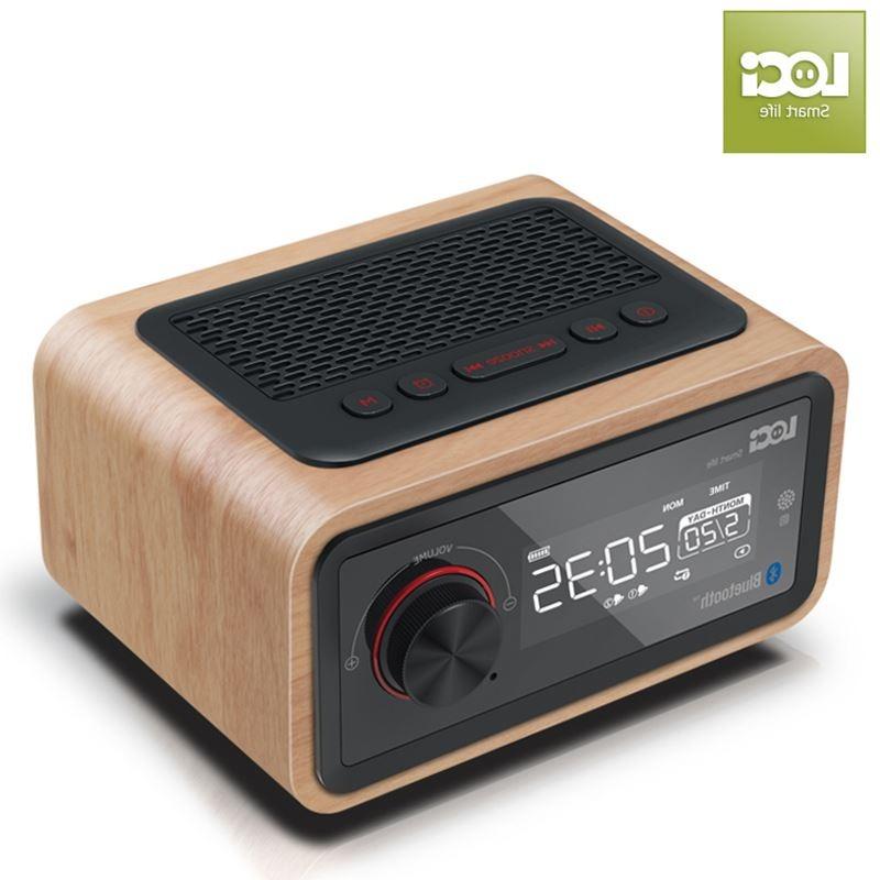 Đài fm báo thức , bluetooth ,usb , tf card , vỏ gỗ loci h90 new model