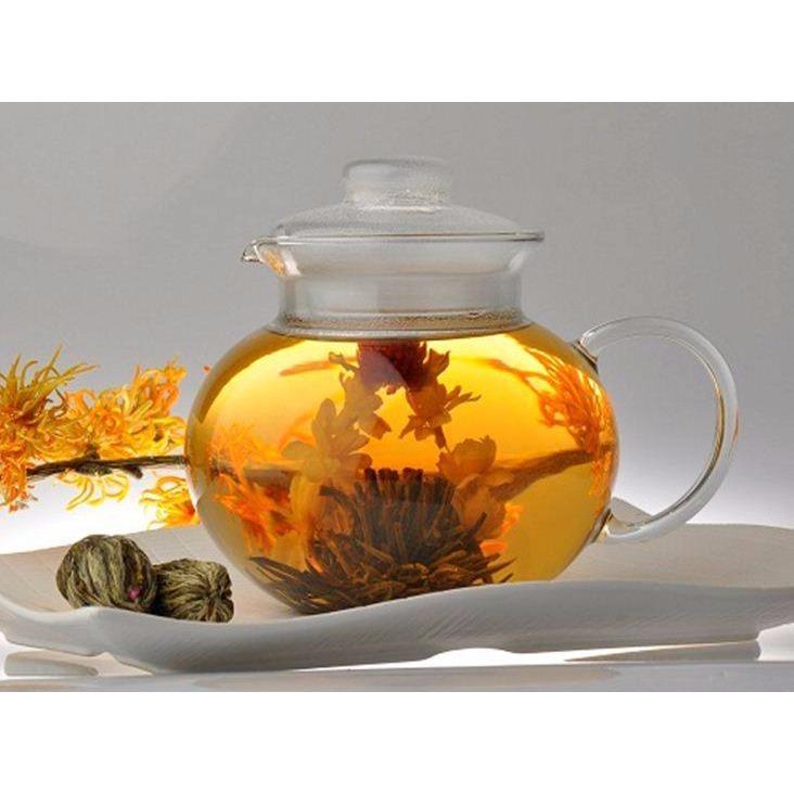 Trà hoa nghệ thuật - blooming tea mộc hoa trà