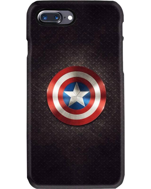 Ốp lưng Iphone 7 Plus, Iphone 8 Plus in hình Logo Captain America C36