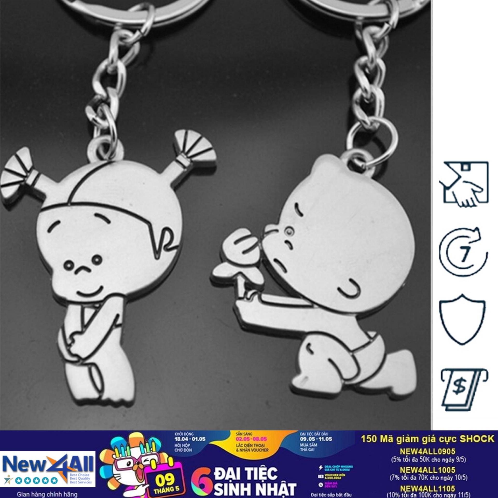Móc khóa cặp tình nhân I Love You Ogiare - Keychain Keyring Gift