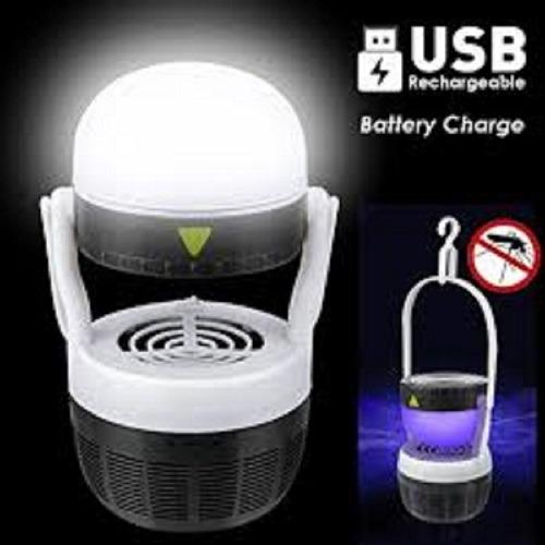 Đèn ngủ bắt muỗi 2x18650 - 2 in 1 - cổng usb - pin 3xaa