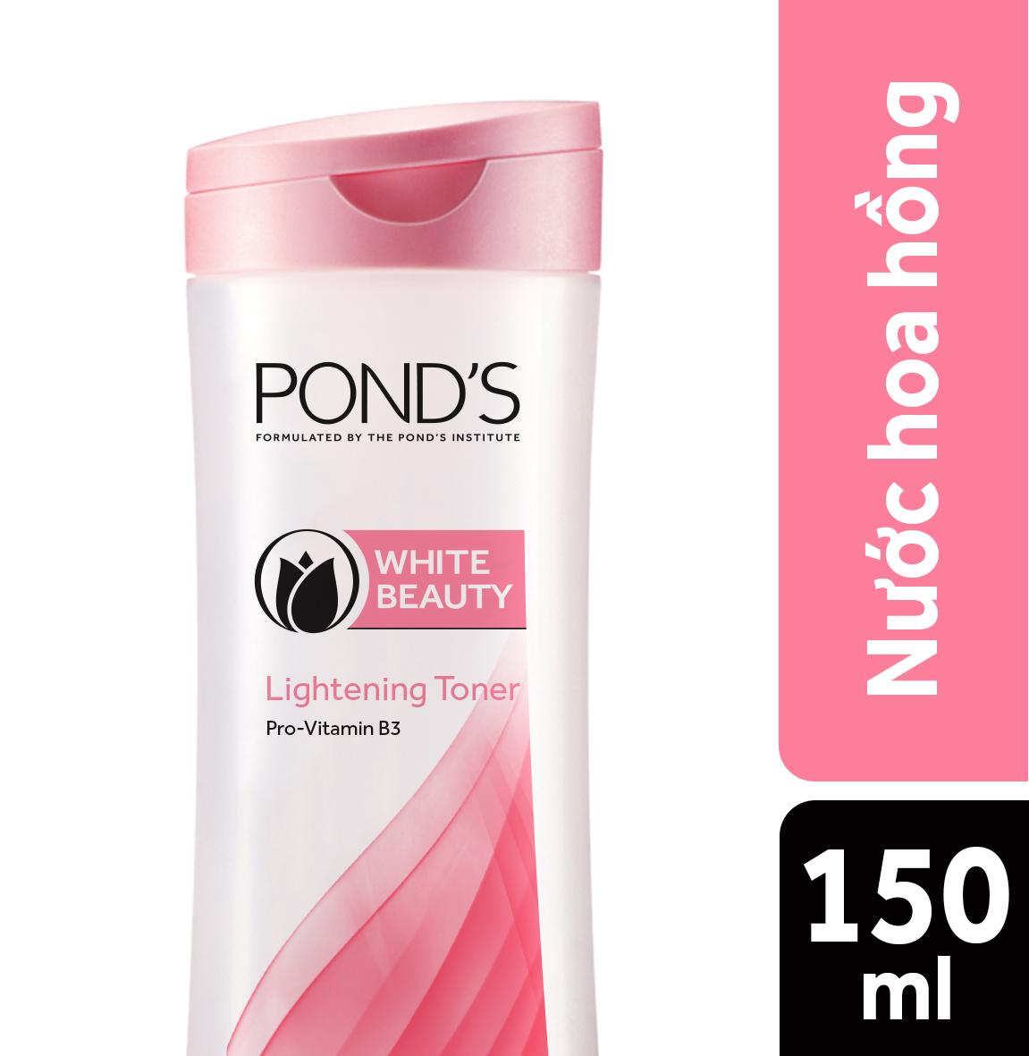Nước hoa hồng se khít lỗ chân lông Ponds White Beauty 150ml