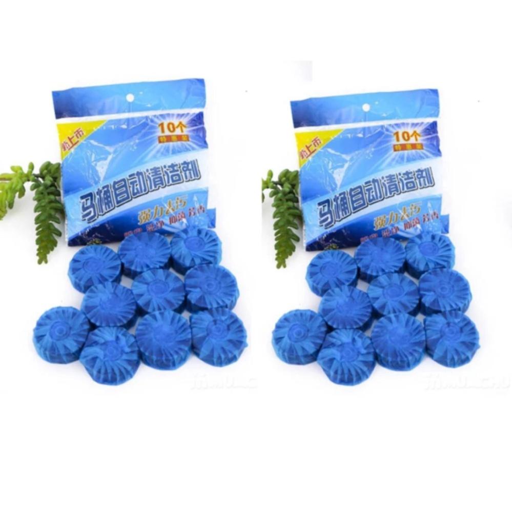 Combo 10 viên tẩy bồn cầu - bộ 10 viên tẩy và khử mùi bồn cầu - tayboncau