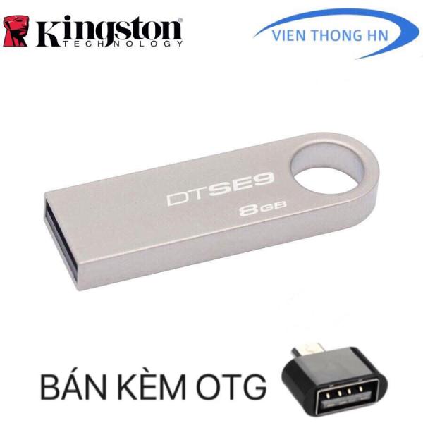 USB 2.0 Kingston DataTraveler SE9 8GB - CÓ NTFS - CAM KẾT BH 5 NĂM 1 ĐỔI 1