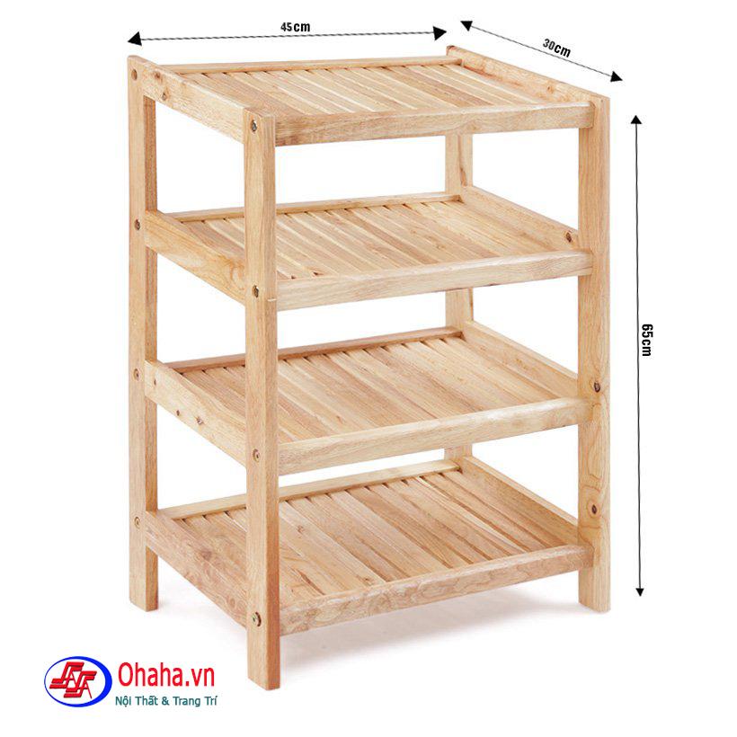 Kệ giày dép 4 tầng rộng 45cm ohaha